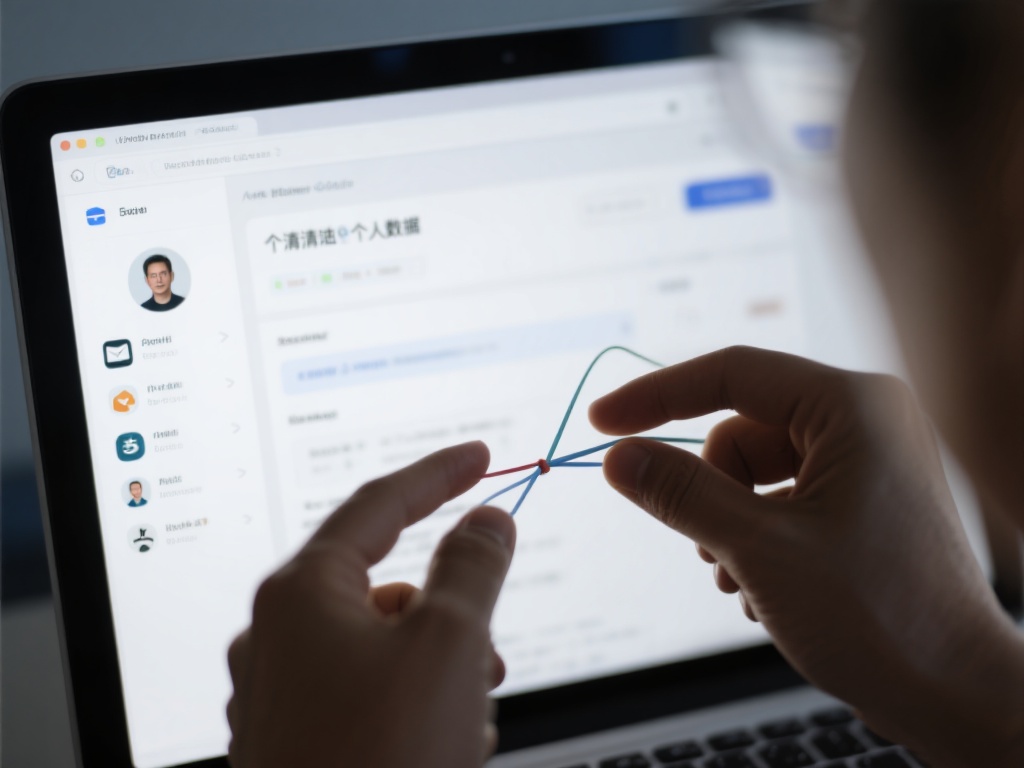 清理个人数据：登录账号后，检查是否有与个人身份相关